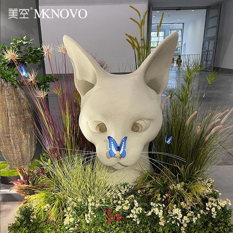 美空大型卡通招财猫落地摆件客厅大堂仿真动物玻璃钢雕塑装饰艺术在类目 家居饰品, 摆件中 - 来自Buy2taobao.com提供专业的淘宝代购服务