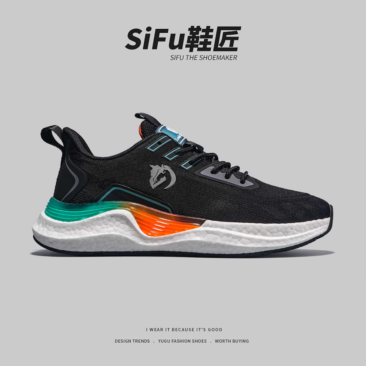 外贸高端运动鞋男女情侣款爆米花软底透气网面轻便休闲鞋缓震跑鞋