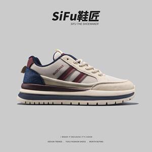 外贸出口高品质男鞋秋冬季2025新款时尚百搭休闲鞋厚底老爹鞋潮鞋