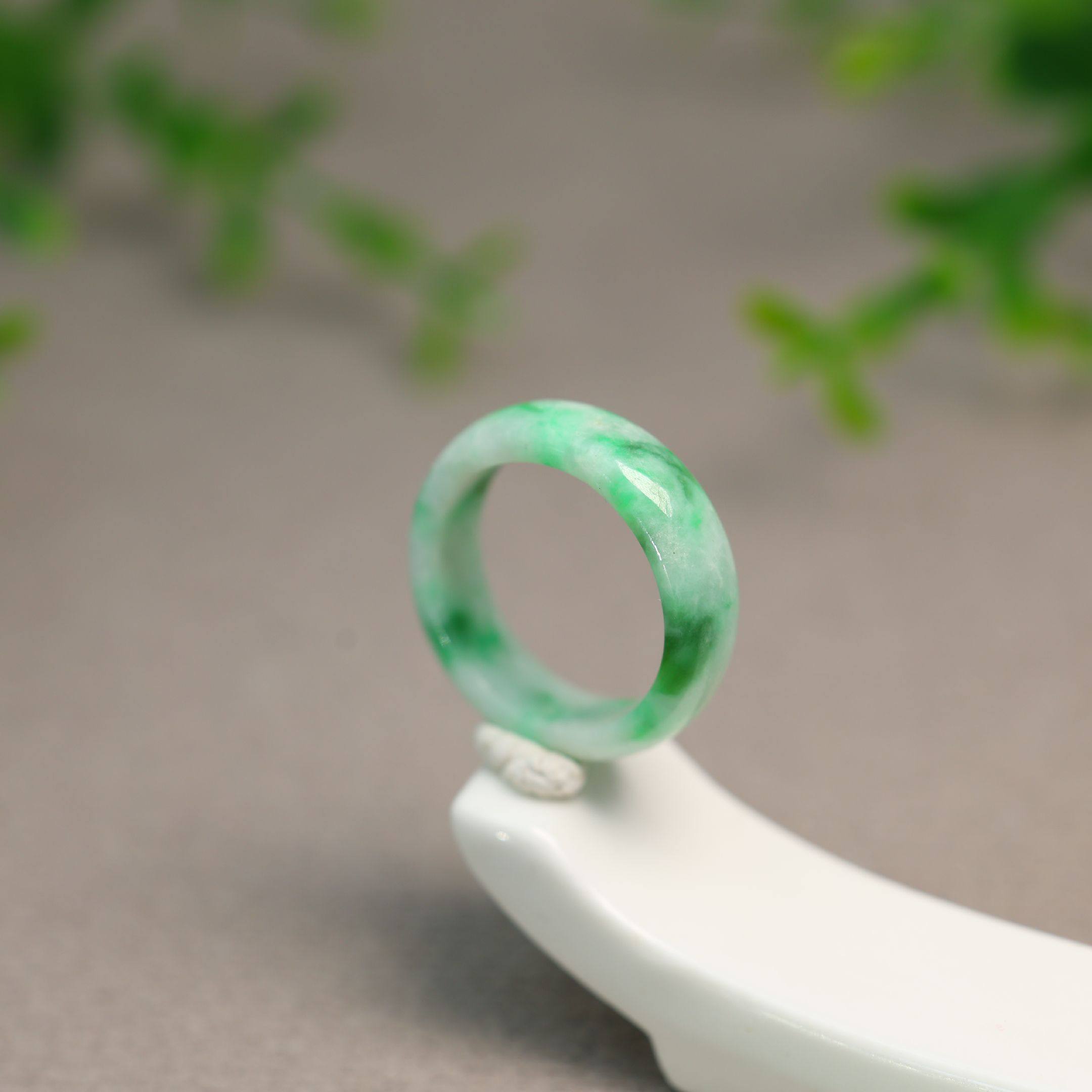 #K638白底飘辣绿缅甸天然A货翡翠戒指19号圈口指环,珠宝/钻石/翡翠,戒指/指环,淘宝优惠券,粉丝福利购,淘宝优惠卷