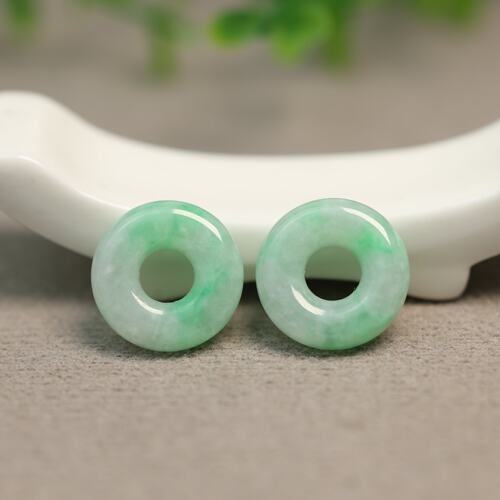 飘阳绿缅甸天然A货翡翠平安扣环