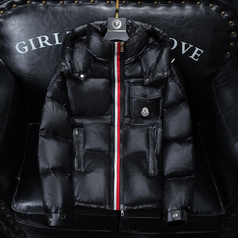 雷迪波尔官方欧洲站潮牌时尚保暖羽绒服男冬季新款帅气短款亮面防