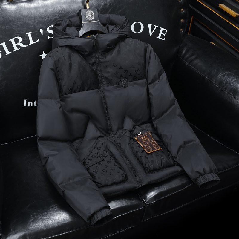 雷迪波尔官方欧洲站轻奢潮牌个性拼接男士帅气羽绒服冬季新款连帽