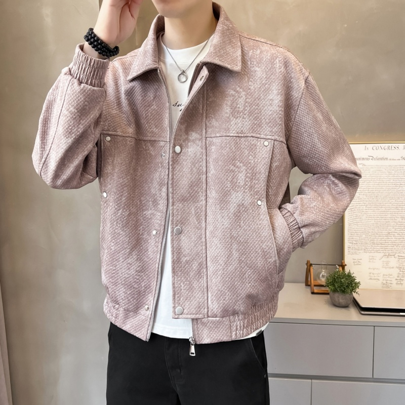 雷迪波尔官方痞帅翻领夹克外套男潮牌美式复古短款高级感青年男装