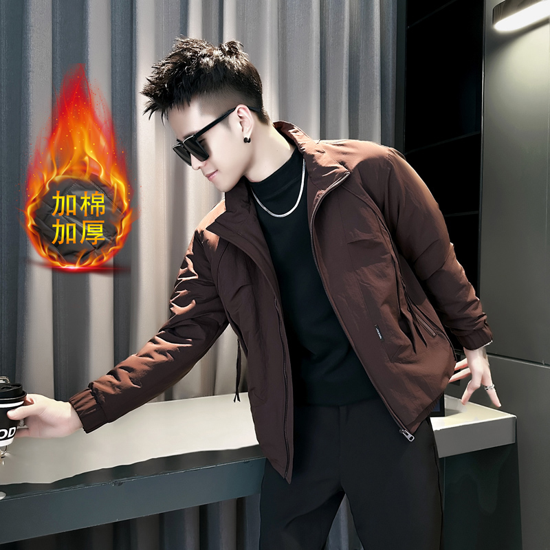 雷迪波尔官方秋冬季帅解构棉服夹克男士高级感休闲男装上衣褂子潮