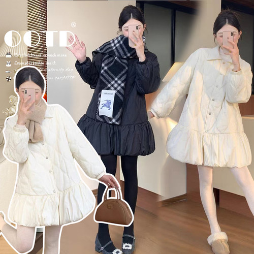 孕妇冬装棉服外套女2025