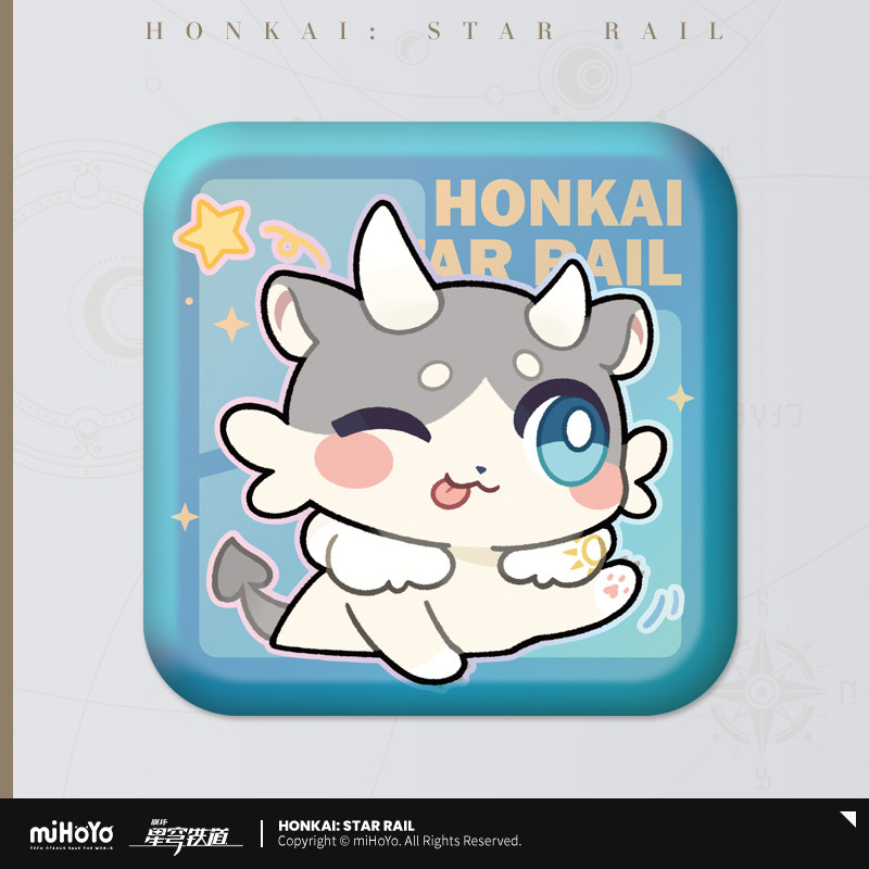 thumbnail for 【Mihayu / Honkai: Star Dome Railway】Pam Exhibition Hall Series Square Badge miHoYo
