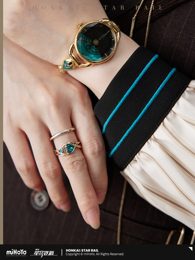 Anel Aventurine Impression Series Ring Set Honkai: Star Rail (miHoYo)