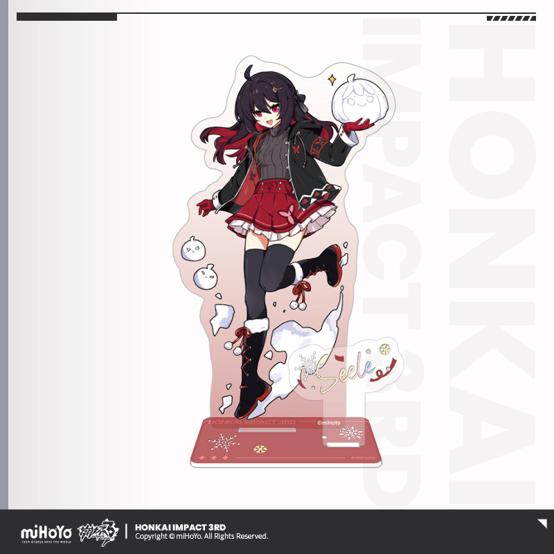 thumbnail for [miHoYo/Honkai Impact 3] Silver Winter Snow Fun Series Acrylic Stand Brand Kiana Broshier miHoYo