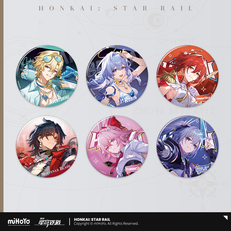 【米哈游/崩坏：星穹铁道】星间旅行系列马口铁徽章第二弹 miHoYo