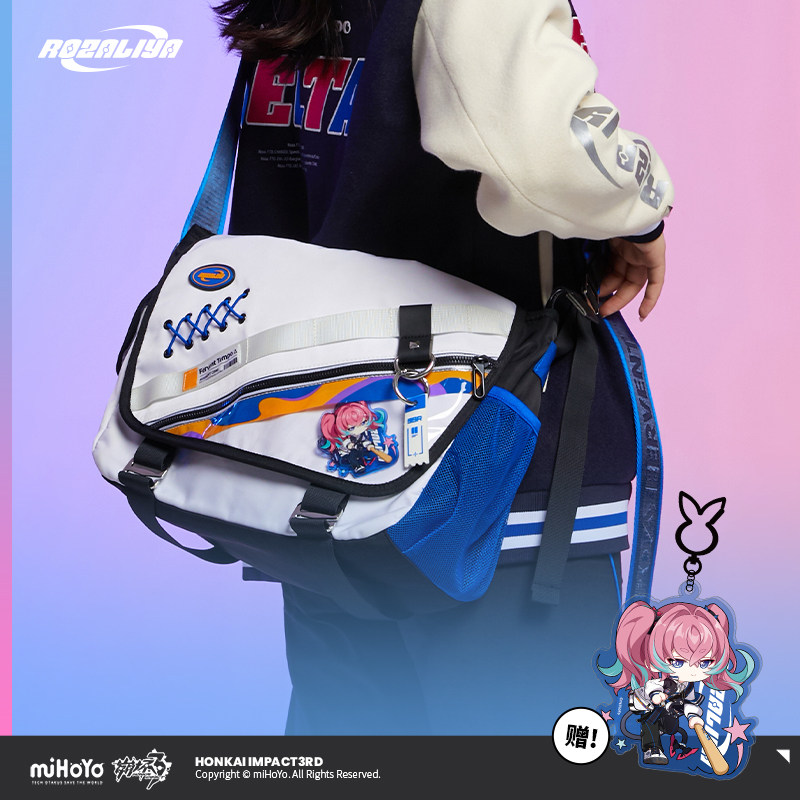 米哈游崩坏38-BIT狂热主题斜挎包