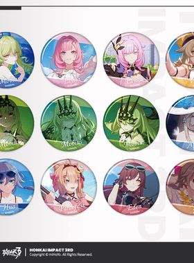 【米哈游/崩坏3】CG系列盲盒徽章Vol2 爱莉希雅华梅比乌斯 miHoYo