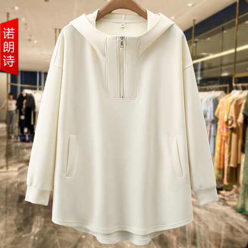 爆款连帽空气层卫衣通勤韩版上衣