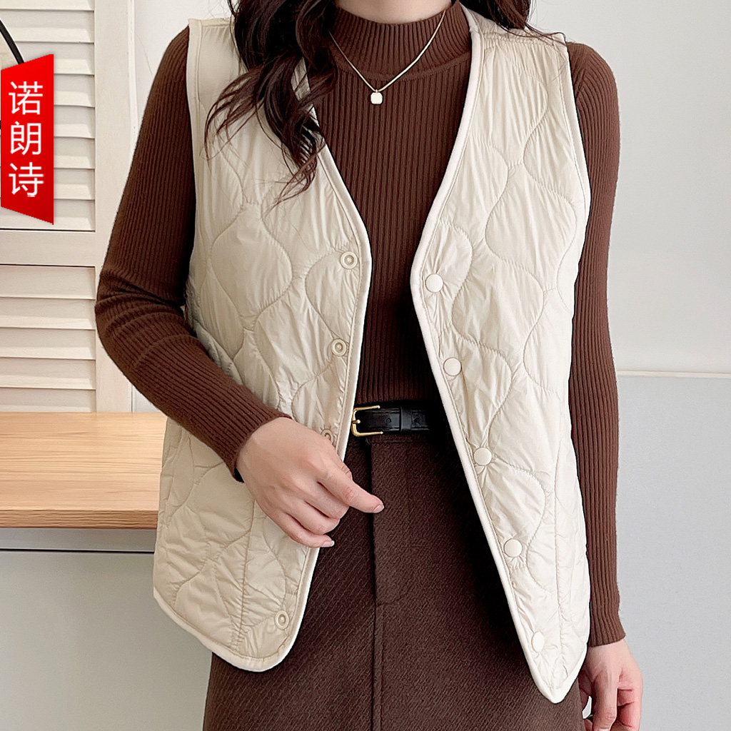 大码时尚气质棉马甲背心秋冬
