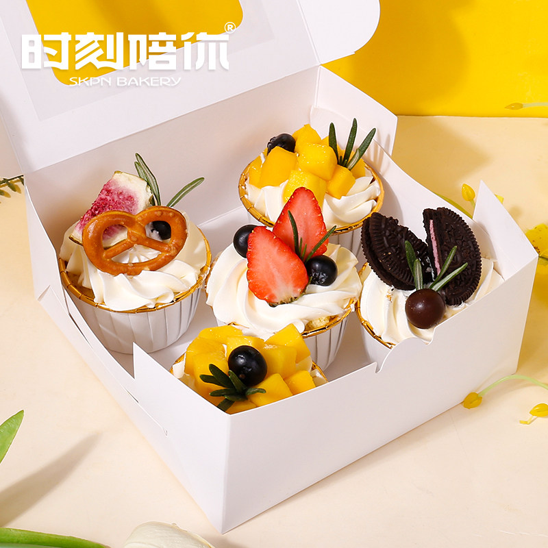 时刻陪你杯子蛋糕鲜果奶油蛋糕闺蜜下午茶套餐深圳同城配送2小时