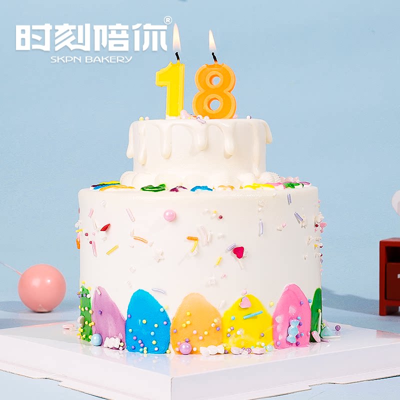 【赠送相框】时刻陪你生日蛋糕花样年华创意奶油蛋糕深圳同城配送