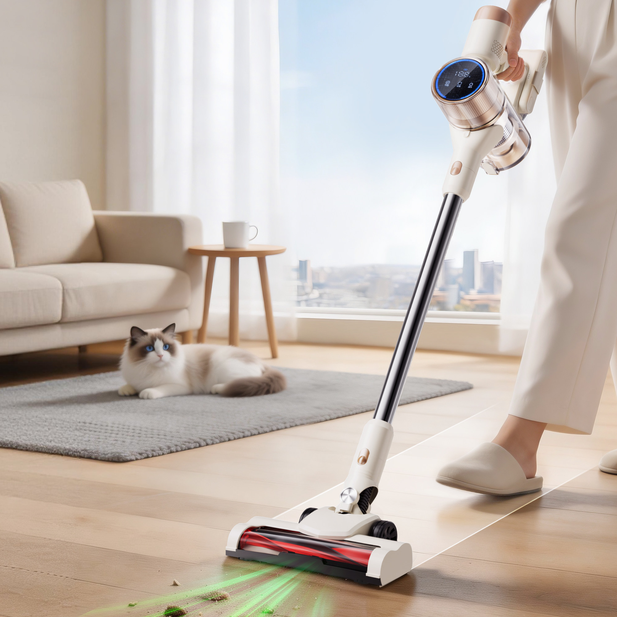 奥克斯无线吸尘器家用大吸力手持小型吸除尘机扫吸吹多功能吸猫毛