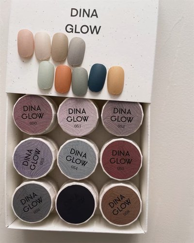 DINAGLOW新品石漆胶系列9色小套#50-58 日系美甲石膏胶立体浮雕胶