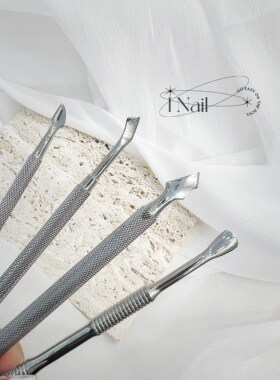 易剪钢推美甲专用去死皮小刚推双头超薄修手卸甲越南指甲死皮推刀