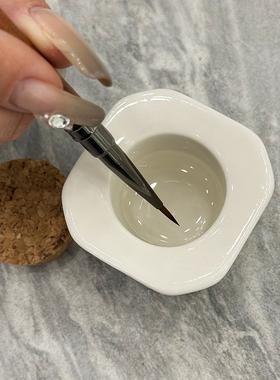 日式精致美甲洗笔杯水晶杯美甲工具杯洗笔水！！！