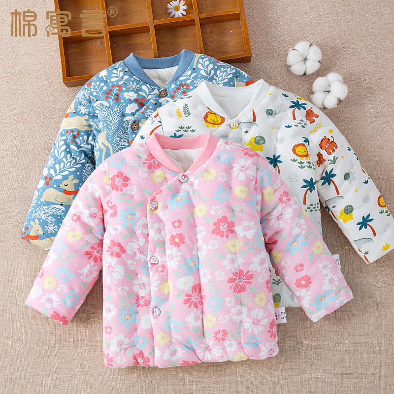 纯手工棉衣儿童棉服纯棉花加厚保暖上衣秋冬季中大童男女宝宝棉袄