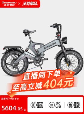 正步新国标电动车越野电助力山地自行车长续航代步电瓶车