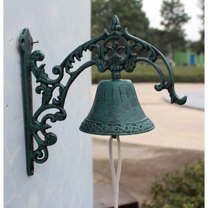 .cast iron Retro doorbell Iron art Small bell European style Front Large classical style villa courtyard Hand shake decoratein the Home accessories , Mural  category - from Buy2taobao.com to provide professional Taobao agent buy service