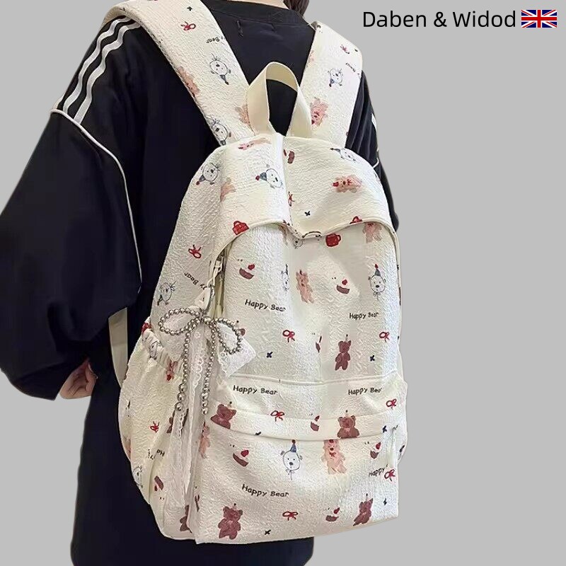 英国Daben Widod 书包女学生高中生百搭少女大容量小清新双肩包