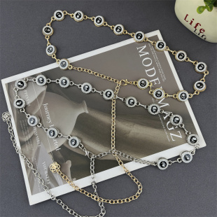 y2k腰带配饰百搭 子时尚 高级感金属腰链女配裙子装 饰毛衣连衣裙裤