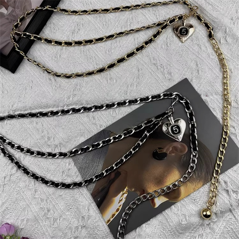 腰链配饰女装饰链条腰带金属链子