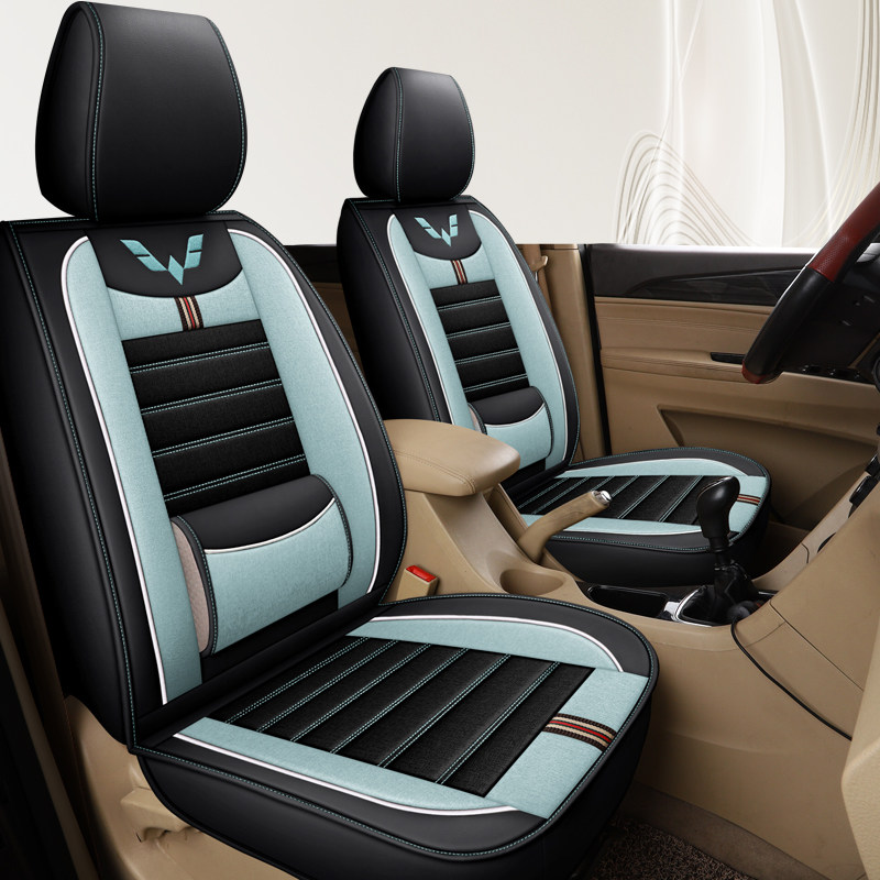 五菱宏光PLUS座套8座荣光6407加长版征程宏光V五座四季通用棉麻布