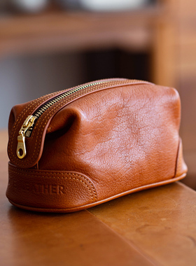 一皮oneleather文玩包随身收纳包男女通用手包文玩袋头层牛皮