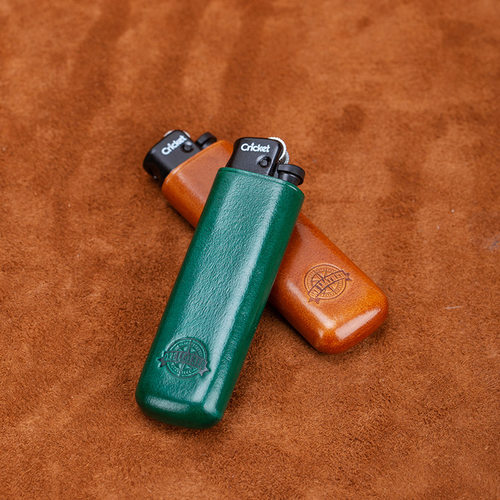 草蜢打火机外壳牛皮光面高档