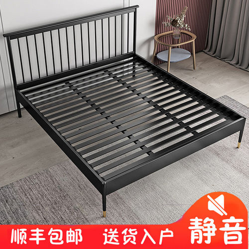 新疆包邮铁艺床双人床北