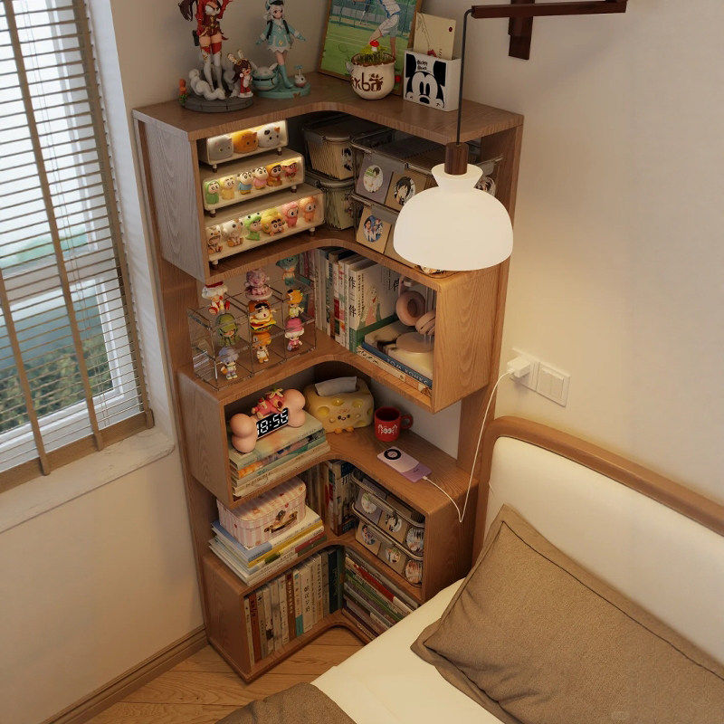 新疆西藏包邮实木转角手办展示架高达盲盒收纳架卧室积木玩具置物,住宅家具,搁板/置物架/家用陈列架,淘宝优惠券,粉丝福利购,淘宝优惠卷