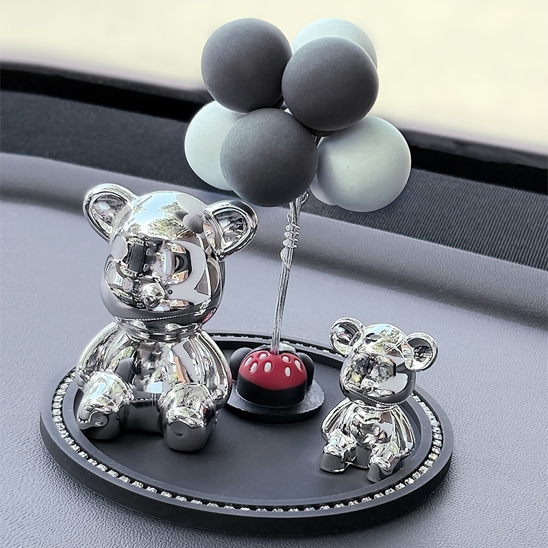 轻奢暴力熊汽车摆件车载卡通小熊