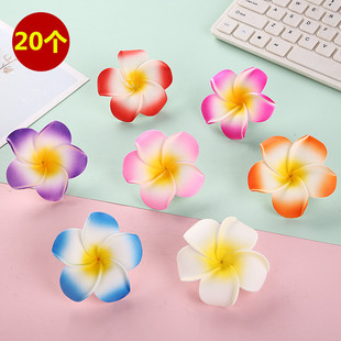 鸡蛋花发夹发卡春季 头饰海边度假写真发饰网红头饰女 旅游景点热卖