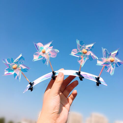 旅游户外风车发夹幼儿园宝宝发饰