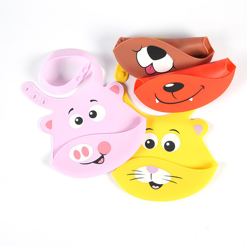 超软无异味宝宝吃饭防水硅胶围兜婴儿口水食饭兜儿童围嘴防脏神器