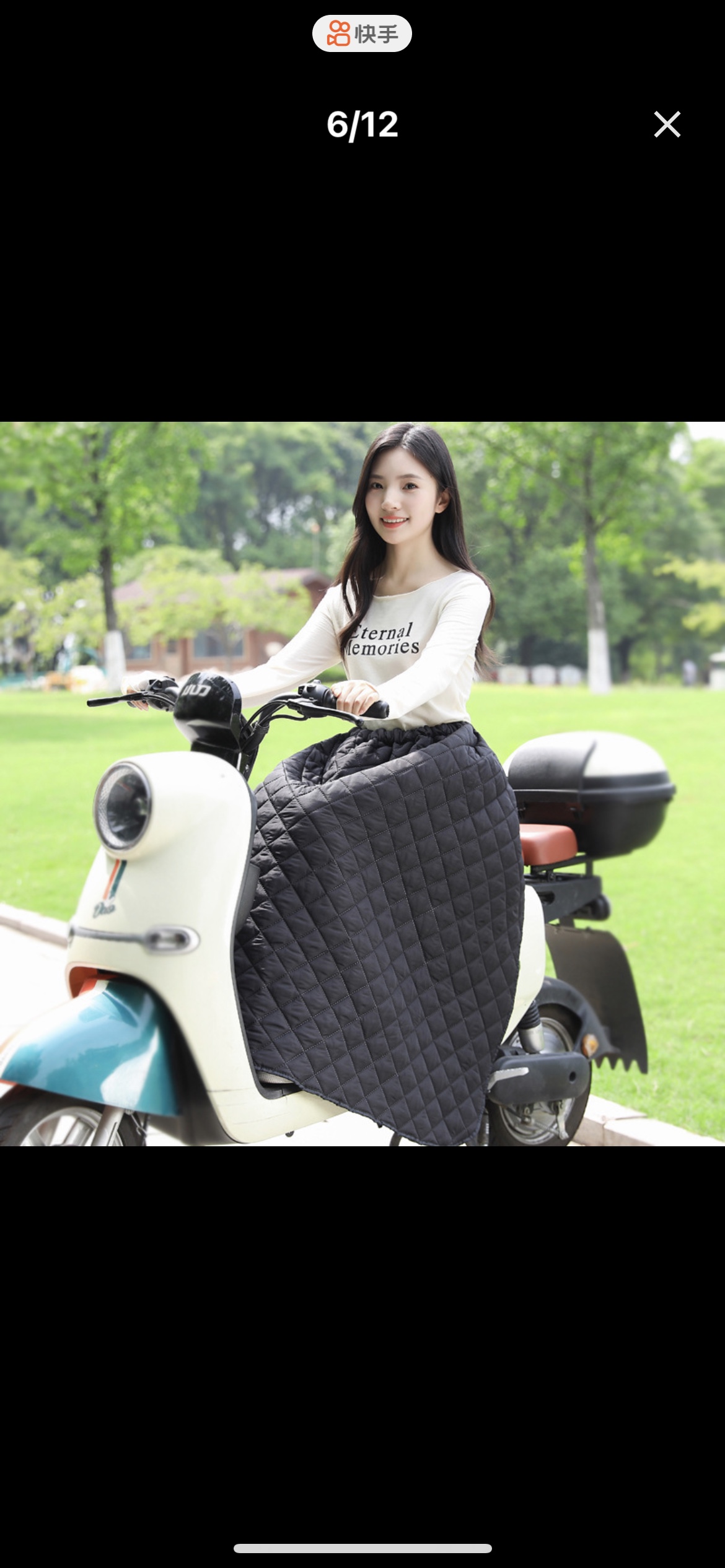 电动车挡风裙挡风被秋冬半身裙护腿加绒加厚护腰保暖棉护膝罩骑车