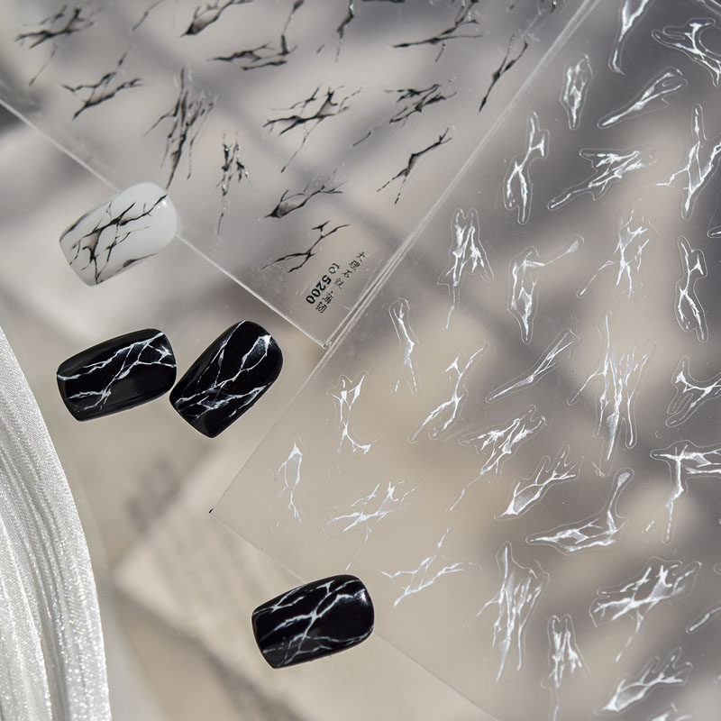 大理石纹美甲贴纸新款高级感装饰