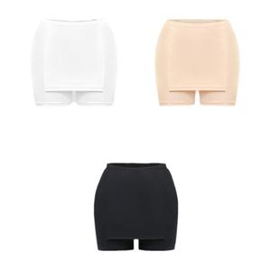 white double layer women prevent leggings exposure for