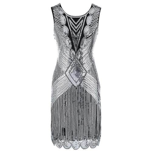 High-end performance dress sequined evening gown for women