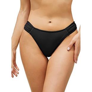 Tie Womens Bikini Bottoms Bottoms Tie Side Mid-Waist