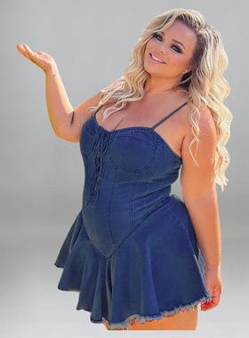 solid sundress club dresses min party sexy -line corset