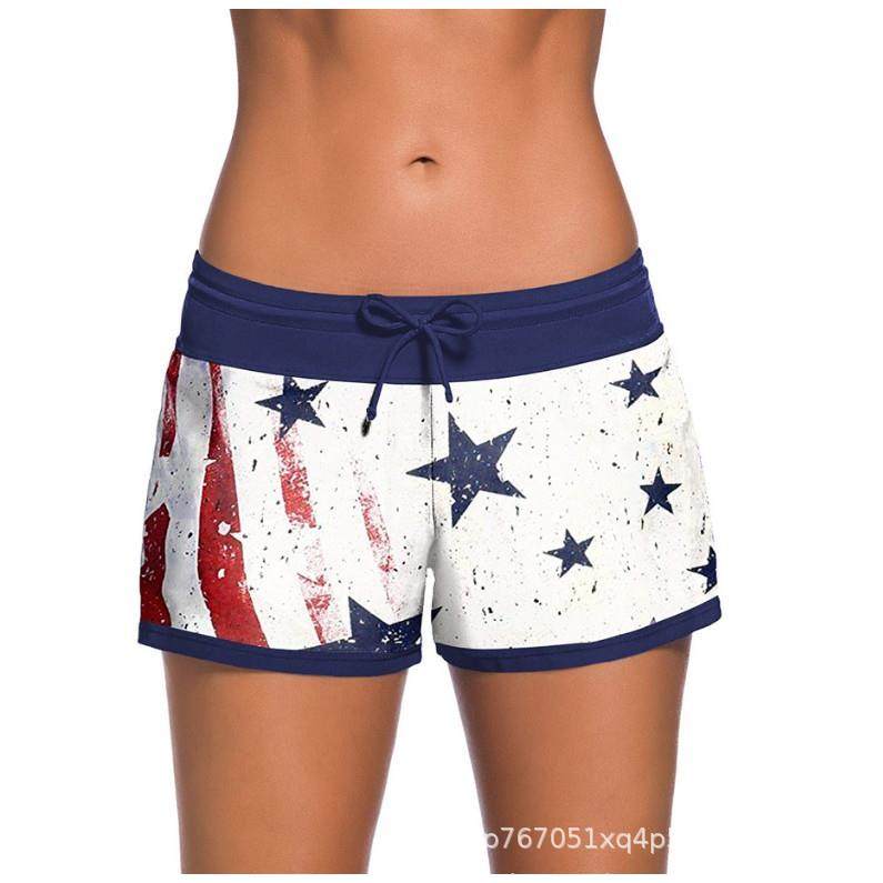 Lace-up size spring briefs trunks women plus boxer beach