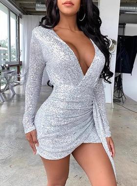 size dress neck dresses sequin women prom curvy sparkly