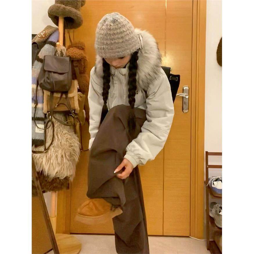 派克服棉服女2025新款冬季毛领加绒棉衣美式覆古冬装夹棉外套棉袄,个性定制/设计服务/DIY,棉服工装,淘宝优惠券,粉丝福利购,淘宝优惠卷