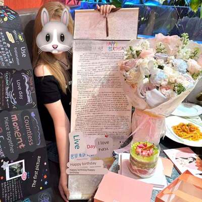 小红书同款超长手写情书1米长信纸卷轴手写信加厚diy材料生日表白