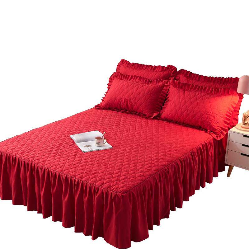 Korean Princess jacket cotton bed skirt single big redin the Bedclothes , Bed skirts  category - from Buy2taobao.com to provide professional Taobao agent buy service